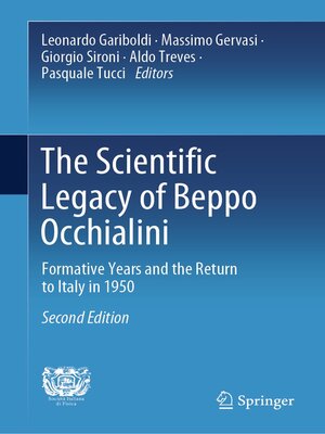 cover image of The Scientific Legacy of Beppo Occhialini